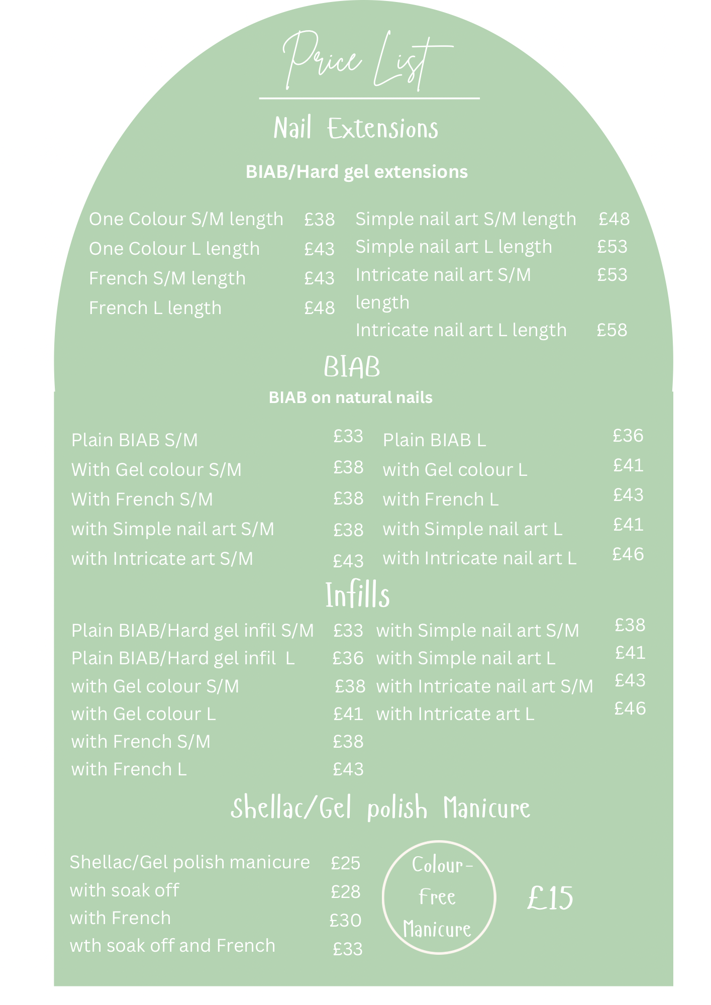 Price List 1